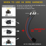 7 Inch 35W 4000Lm 6000K + Amber Car Truck Square Led Headlights Work Lights Spotlight - Extra Image