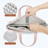 Ultra-Thin Macbook Laptop Messenger Bag - Gray Power Bag 13.3-14 Inches - 45-Degree Angle