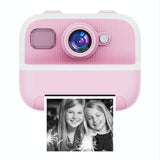 Blue Children'S Thermal Camera With Dual-Camera 1080P Hd 2400W Pixel 2.4-Inch Display - Pink+32Gb - Front View