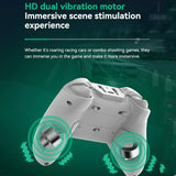Wireless Bluetooth Game Controller For Switch Ios Android Pc Ps3 Ps4 - Black - White+Bracket - Side View