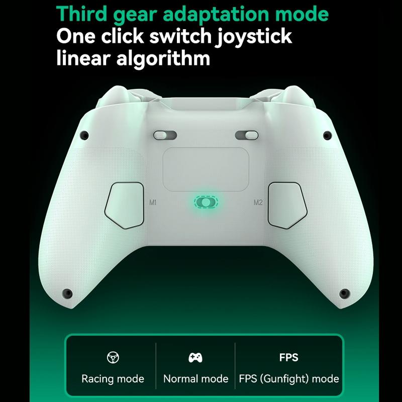 Wireless Bluetooth Game Controller For Switch Ios Android Pc Ps3 Ps4 - Black - White+Bracket