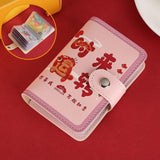Festive Cartoon Snap Anti Degaussing Card Holder Lucky Change Id Storage Bag - Be In Good Luck