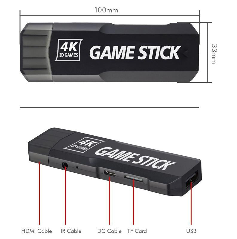 Wireless 4K Tv Game Console With 40K Games 128G Storage