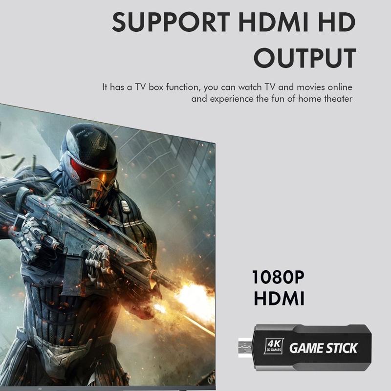 Wireless 4K Tv Game Console With 40K Games 128G Storage