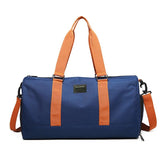 Blue Waterproof Gym Bag with Wet / Dry Separation - 9921 Blue - Front View