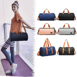 Blue Waterproof Gym Bag with Wet / Dry Separation - 9921 Blue - Rear View