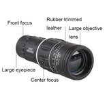 High Definition Monocular Telescope For Outdoor Bird Viewing - 16X52 Green Film - 16X52 With Clip+Tripod - 45-Degree Angle