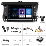 7 Inch Android Car Navigation Player For Volkswagen - 2 + 32G Wireless Carplay 12 Lights Camera - Side View