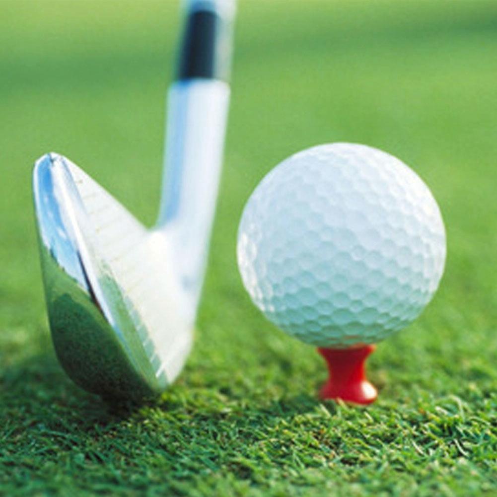 60-piece Ribbon Needle Golf Plastic Ball Tee - 51mm Size