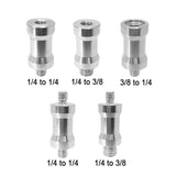 10-Pack 1 / 4 Male To Male Screw Adapters - Top-Down View