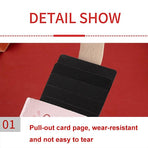 Large Capacity Pull Out Card Holder Pink - Colored