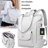 Waterproof Usb Laptop Backpack - Large Size - Low Angle