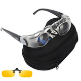 Adjustable Focus Fishing Telescope with Yellow Clip - Front View