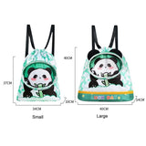 Kids' Cartoon Swim Bag Waterproof Dry / Wet Portable - Small Panda - Side View