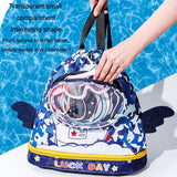 Kids' Cartoon Swim Bag Waterproof Dry / Wet Portable - Small Panda - Low Angle
