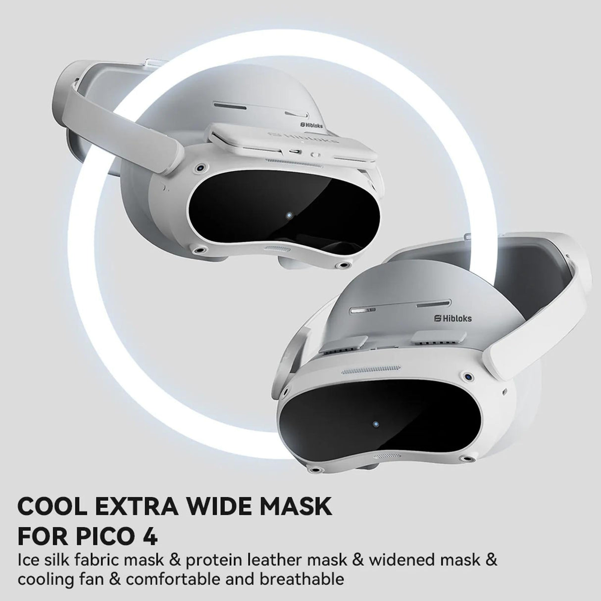 Comfortable Ice Silk Vr Face Cushion for Pico 4 Hibloks - 2Pcs Ice Silk