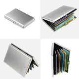 Ultra Thin Stainless Steel Travel Card Holder Wiredraw Gold - 45-Degree Angle