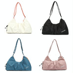 Swim Bag with Shoe Compartment - Beige Dry / Wet Separation - Pink