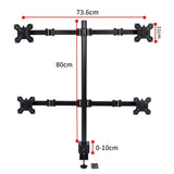Multi-screen Desktop Monitor Stand Bracket - Top-Down View