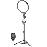 Full-screen 12.6 Selfie Ring Light Tripod Set - 210cm for Live Stream - 210Cm Overhead Shot