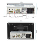 10.1 Inch Full Screen Car Mp5 Player With Wired Carplay - Standard + 12 Light Camera