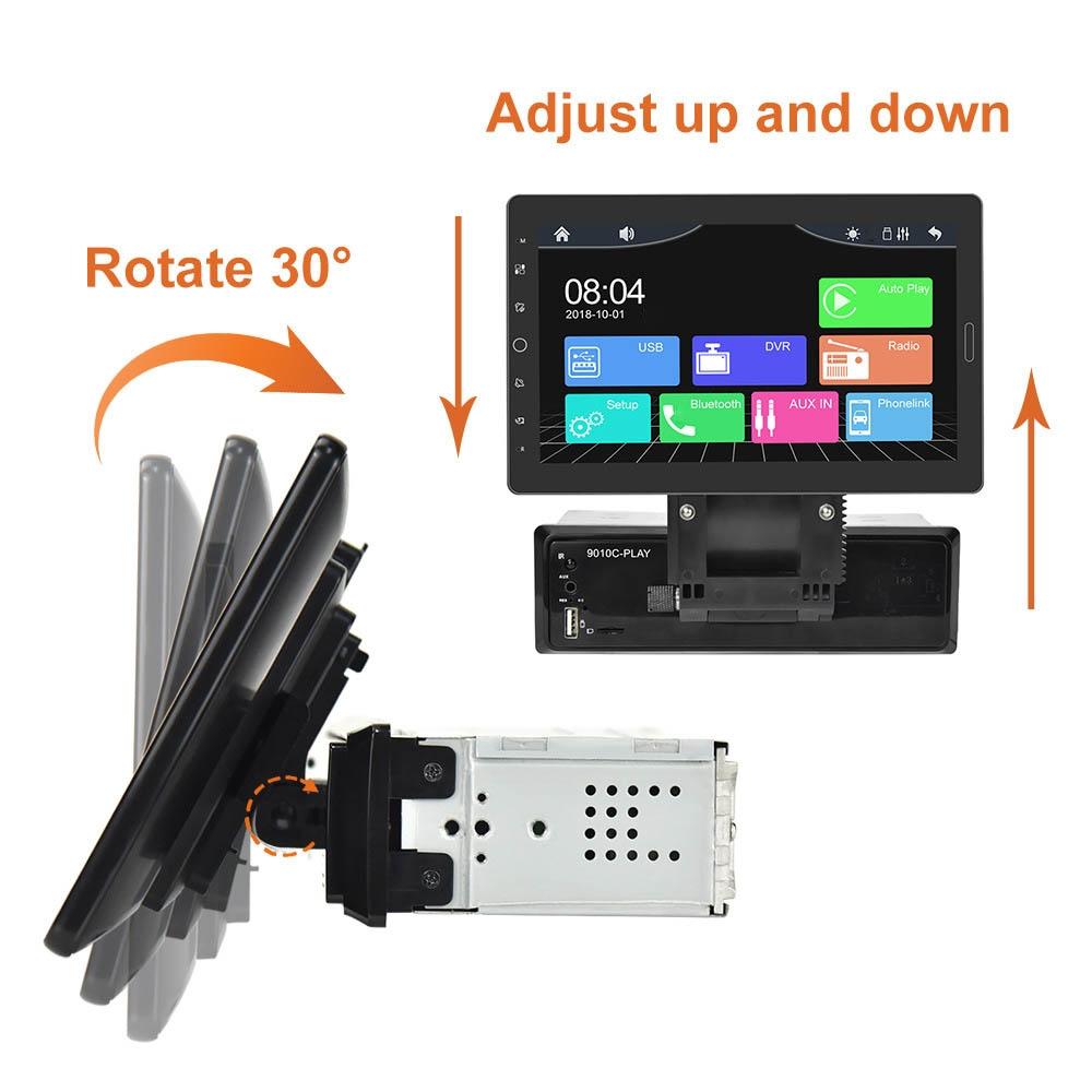 10.1 Inch Full Screen Car Mp5 Player With Wired Carplay - Standard + 12 Light Camera