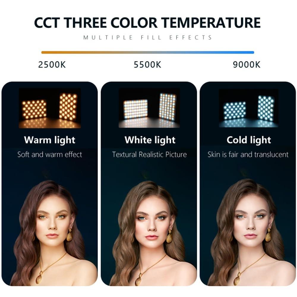 Rechargeable Clip Fill Light - 60 Leds 3 Light Modes Front & Back Clip a Type Blue - B Type White