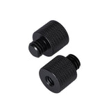 10-Pack 1 / 4 To 3 / 8 Screw Adapter - Black