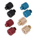 10-Pack 1 / 4 To 3 / 8 Screw Adapter - Black - Side View