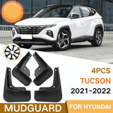 For Hyundai Tucson 2021-2022 4Pcs / Set Car Auto Soft Plastic Splash Flaps Fender Guard - Side View