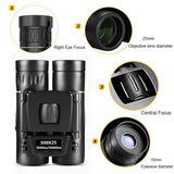 Foldable Hunting Binoculars for Outdoor Adventures - 500 X 25 Standard