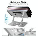 Foldable Rotating Laptop Cooling Stand - Multifunctional - Side View
