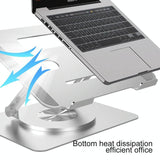 Foldable Rotating Laptop Cooling Stand - Multifunctional - Top-Down View