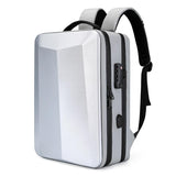 17.3 Silver Gaming Backpack with Hard Shell for Computers - Front View