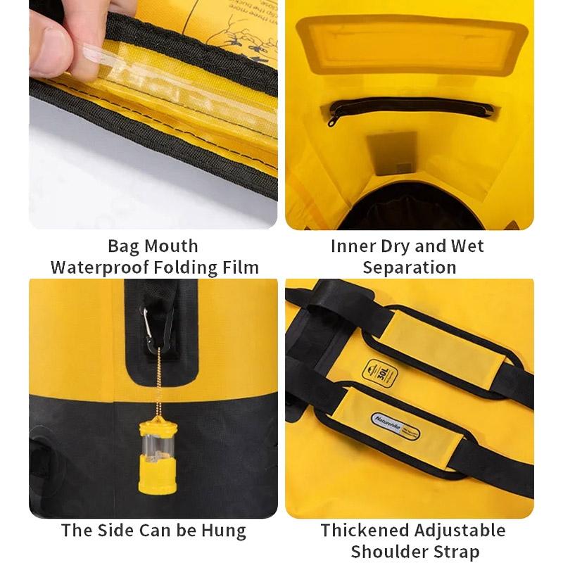 Waterproof Bag For Outdoor Water Activities 20L Khaki - 30L Yellow