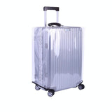 Waterproof Pvc Trolley Suitcase Cover - 26 Inch Rimless Transparent Dustproof - Front View