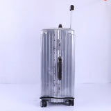 Waterproof Pvc Trolley Suitcase Cover - 26 Inch Rimless Transparent Dustproof - Top-Down View