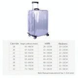 Waterproof Pvc Trolley Suitcase Cover - 26 Inch Rimless Transparent Dustproof - 45-Degree Angle
