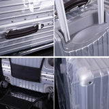 Waterproof Pvc Trolley Suitcase Cover - 26 Inch Rimless Transparent Dustproof - Close-Up Angle