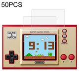50-pack Tempered Glass Film for Nintendo Game Watch - Clear - Front View