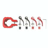 Foldable Clamp with Pad for Electric Scooter - Black - Close-Up Angle