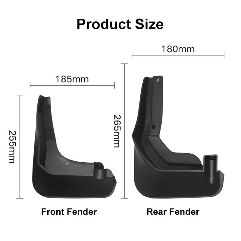 4Pcs / Set Car Auto Soft Plastic Splash Flaps Fender Guard - For Mercedes-Benz C-Class W205 2011-2014