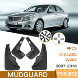 4Pcs / Set Car Auto Soft Plastic Splash Flaps Fender Guard - For Mercedes-Benz C-Class W205 2011-2014