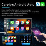 7 Inch Mp5 Bluetooth Carplay Player With Reversing Camera - Standard + 12 Lights - Close-Up Angle