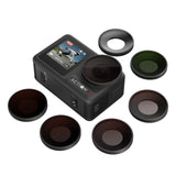Waterproof Filter for Dji Action 4 Sports Camera - Cpl - Nd8+Nd16+Nd32+Cpl
