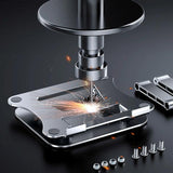 Adjustable Aluminum Laptop Stand - Foldable & Portable - Top-Down View