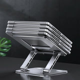 Adjustable Aluminum Laptop Stand - Foldable & Portable - Close-Up Angle