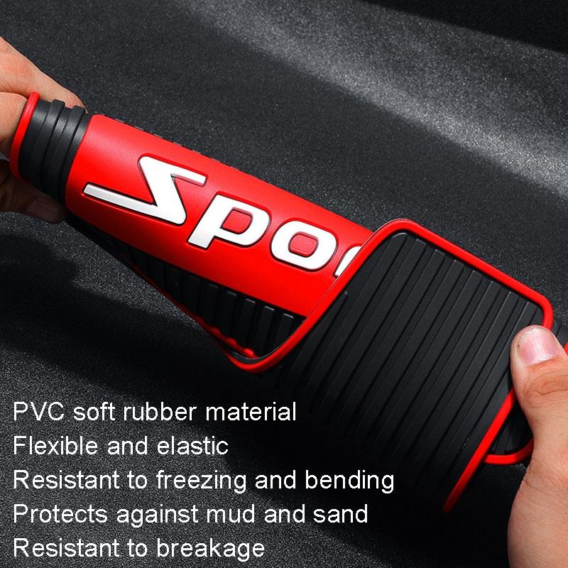 2Pcs Car Tire Mud Flap Modification Plastic Anti-Splash Mud Flap Fender Guard - Cat Eye - Large Blank
