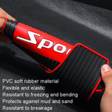 2Pcs Car Tire Mud Flap Modification Plastic Anti-Splash Mud Flap Fender Guard - Cat Eye - Large Blank - Top-Down View