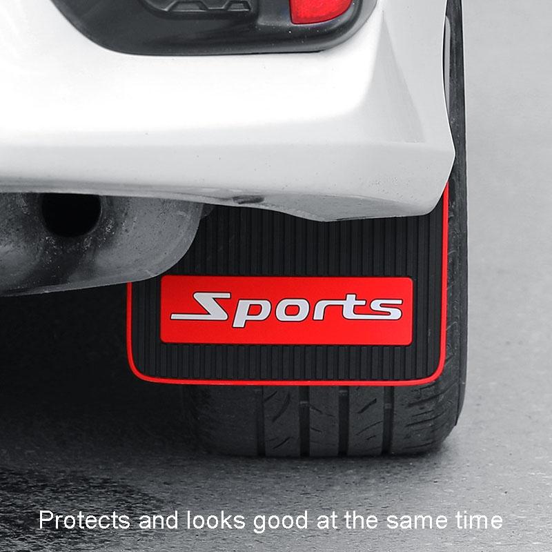 2Pcs Car Tire Mud Flap Modification Plastic Anti-Splash Mud Flap Fender Guard - Cat Eye - Large Blank